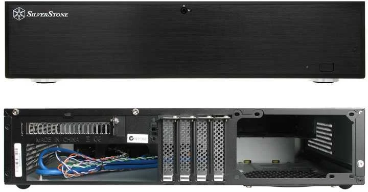 SilverStone Milo 04 Kompiuterio važiuoklė USB 3.0 x 2, Mic x1, Spk x1, Juodas, Micro ATX, Maitinimo šaltinis Komplekte Ne