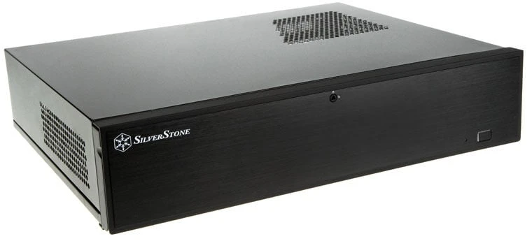SilverStone Milo 04 Kompiuterio važiuoklė USB 3.0 x 2, Mic x1, Spk x1, Juodas, Micro ATX, Maitinimo šaltinis Komplekte Ne