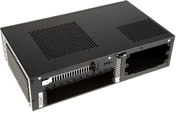 PC korpusas Silverstone Silent SST-ML05B Milo Slim HTPC Mini-ITX, juodas