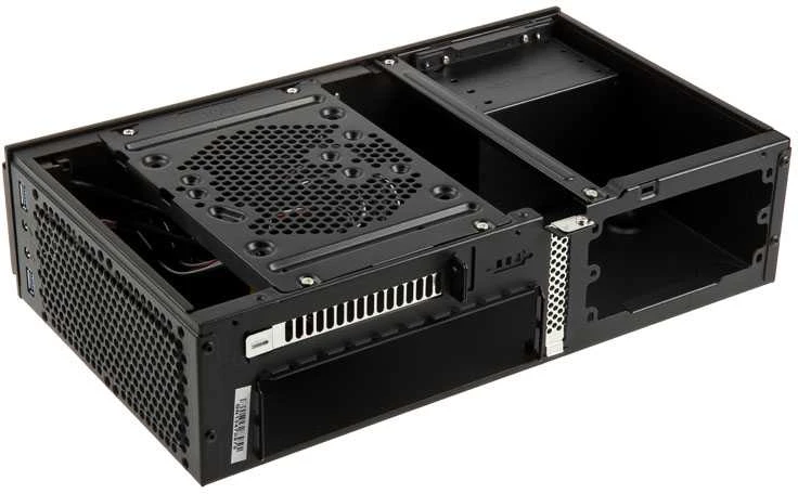 SilverStone Milo 06B USB 3.0 x 2, Mic x1, Spk x1, Juodas, ITX, Maitinimo šaltinis nėra