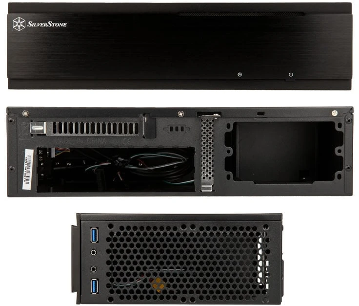 SilverStone Milo 06B USB 3.0 x 2, Mic x1, Spk x1, Juodas, ITX, Maitinimo šaltinis nėra