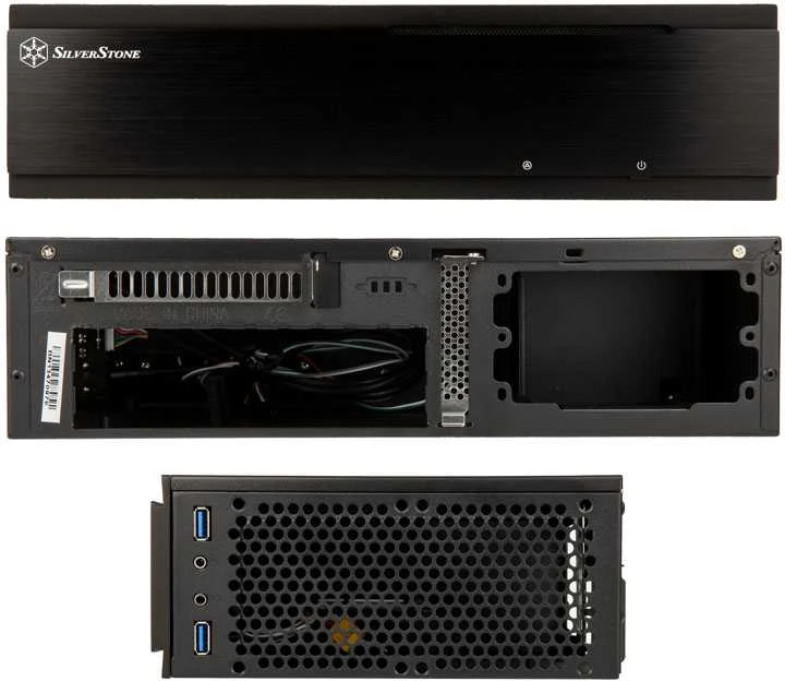 SilverStone Milo 06B USB 3.0 x 2, Mic x1, Spk x1, Juodas, ITX, Maitinimo šaltinis nėra