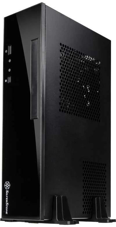 PC korpusas Silverstone Silent SST-ML09B Milo Slim HTPC Mini-ITX, juodas
