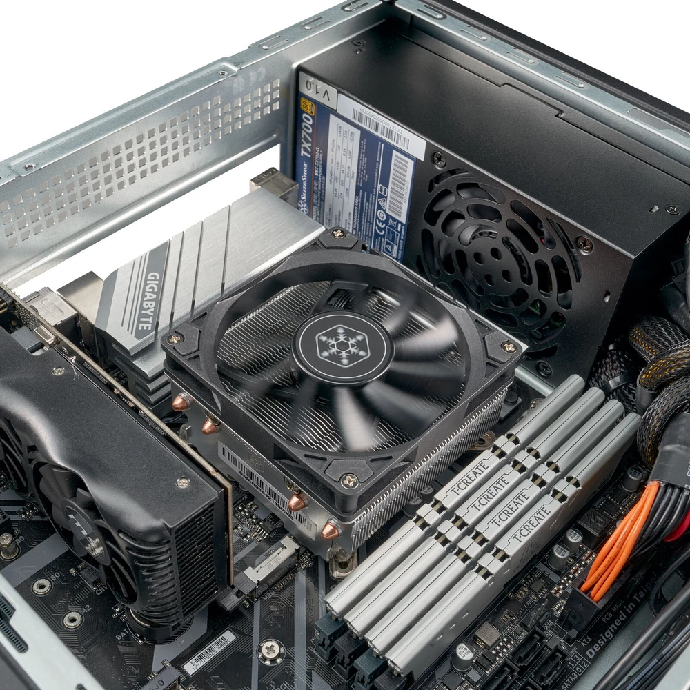 „SilverStone SST–ML11B Milo Slim HTPC Micro–ATX“ korpusas – juoda