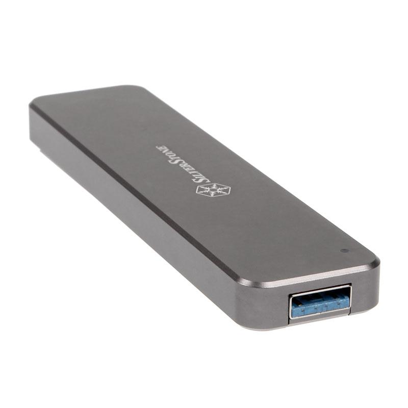 Kištukinis SilverStone M.2 SATA raktas B - USB 3.2 Gen 2 MS09 (SST- MS09C)