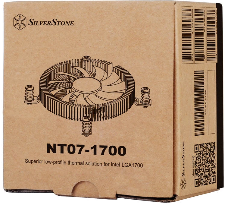 „SilverStone SST–NT07–1700“ žemo profilio procesoriaus aušintuvas