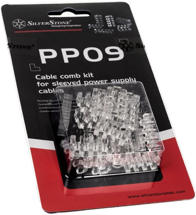 SilverStone SST-PP09, cable comb set, transparent