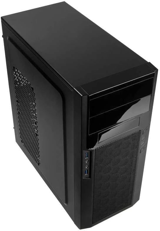 PC korpusas Silverstone Silent SST-PS13B Precision Midi Tower ATX,window, Juodas