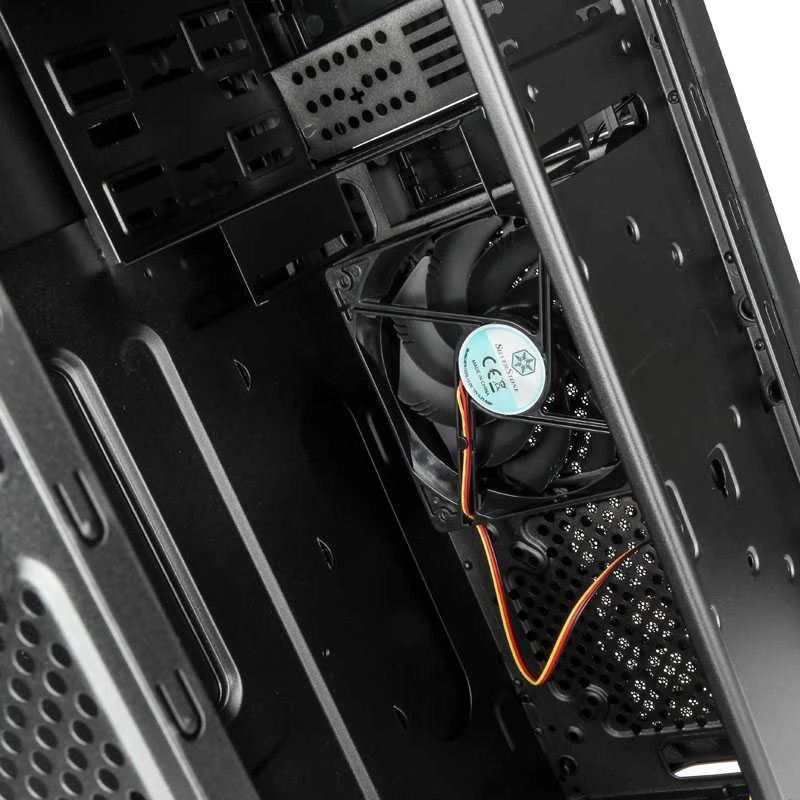 PC korpusas Silverstone Silent SST-PS13B Precision Midi Tower ATX,window, Juodas