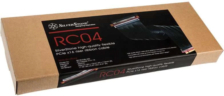 SilverStone PCie x16, 0,4m, Juodas (GESV-450)