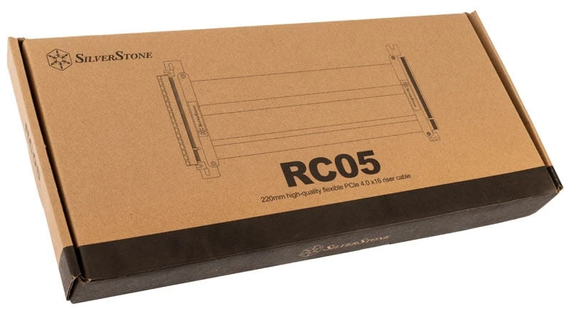 Vaizdo plokštė SilverStone Riser PCIe 4.0 x16 220mm RC05 (SST-RC05-220)