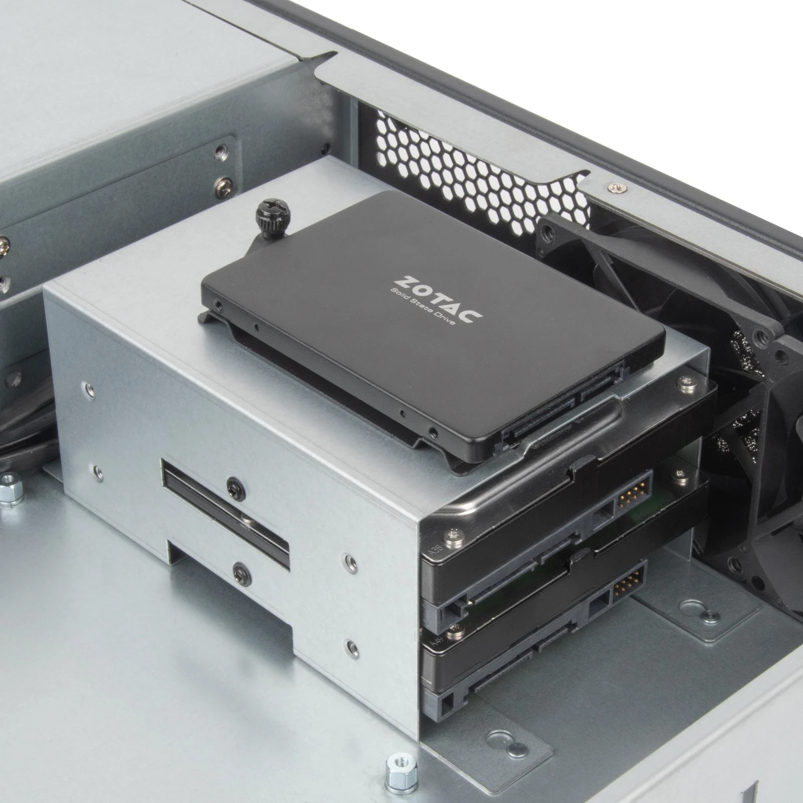 „SilverStone SST-RM23-502-MINI“ – montuojamas ant stovo, serverio korpusas, 2U, „Micro-ATX“ – juodas