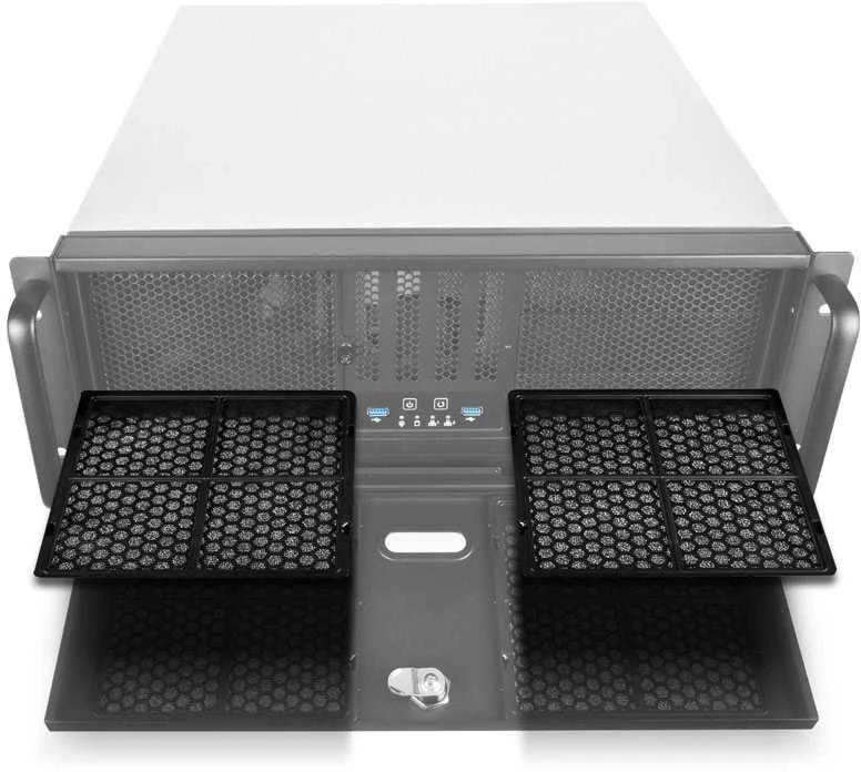 Rackmount „SilverStone SST–RM400“ stovo montuojamas serveris – 4U