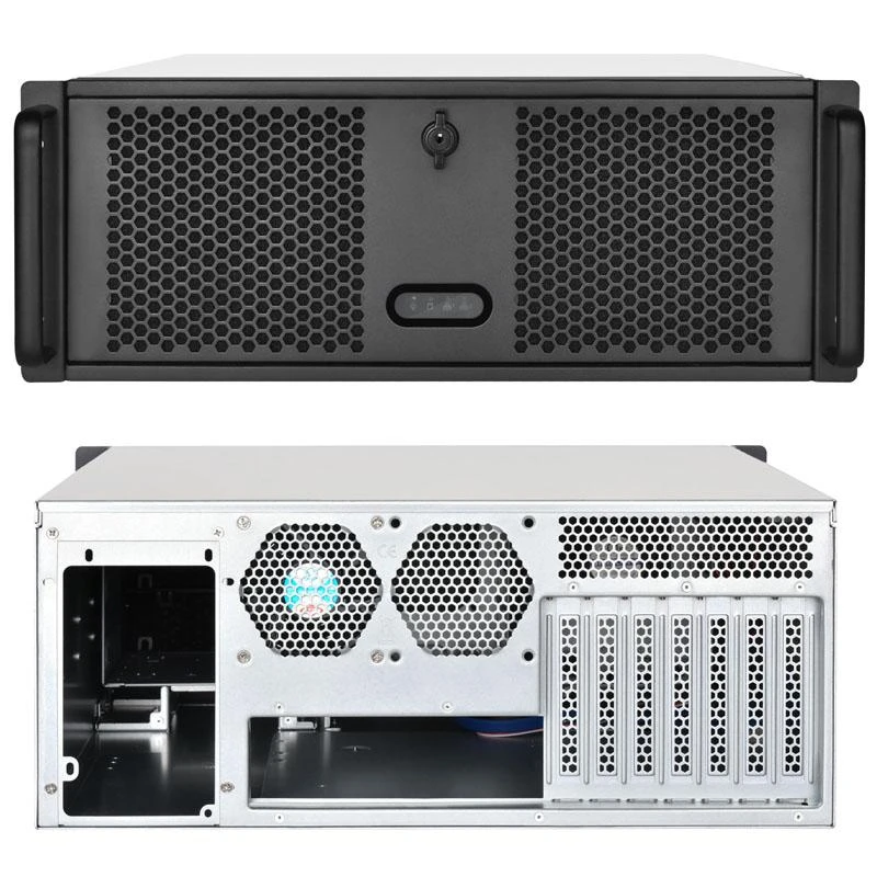 Rackmount „SilverStone SST–RM400“ stovo montuojamas serveris – 4U