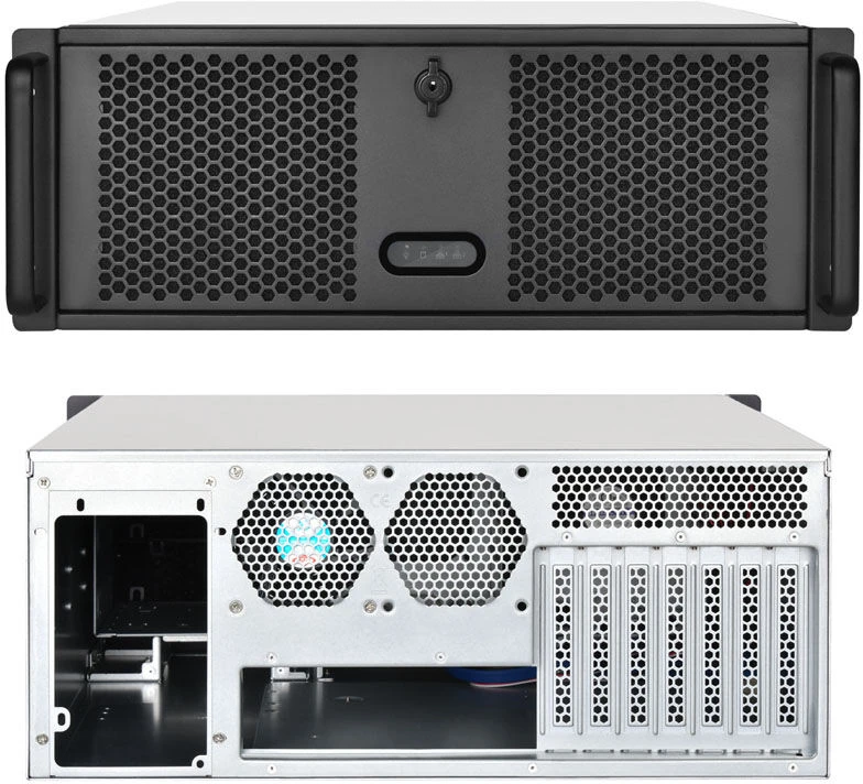 Rackmount „SilverStone SST–RM400“ stovo montuojamas serveris – 4U