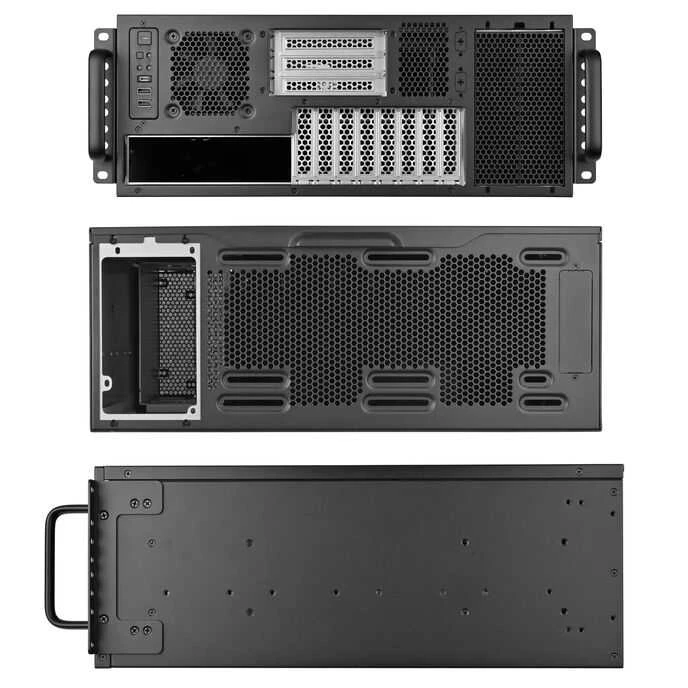 Silverstone SST-RM47-502I Rackmount Storage, 4HE, ATX - juodas