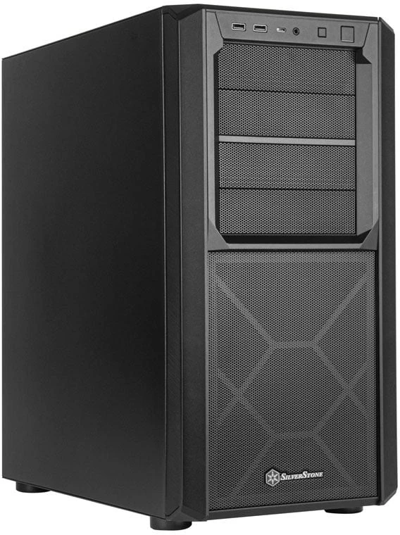 SilverStone SST-SED1-B Seta D1 Mid Tower - Juodas