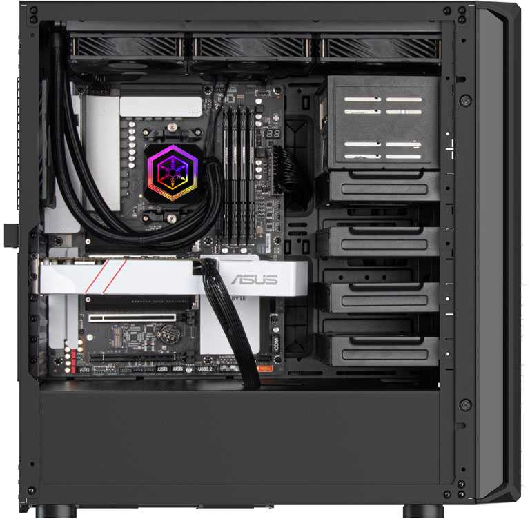 SilverStone SST-SED1-B Seta D1 Mid Tower - Juodas