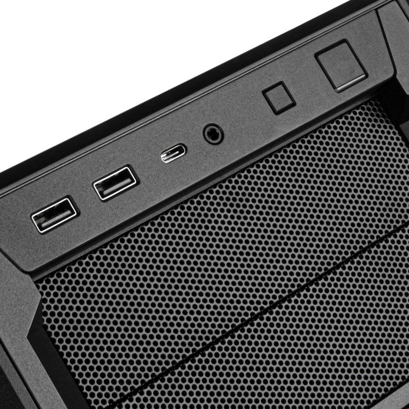 SilverStone SST-SED1-B Seta D1 Mid Tower - Juodas