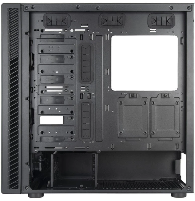 „SilverStone SST–SEQ1B SETA Q1 Midi–Tower“ – juoda