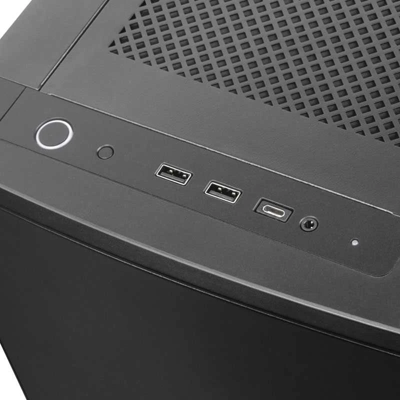 „SilverStone SST–SEQ1B SETA Q1 Midi–Tower“ – juoda