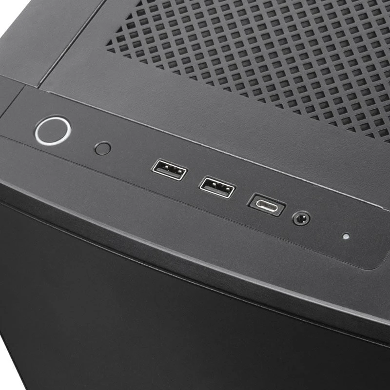 „SilverStone SST–SEQ1B SETA Q1 Midi–Tower“ – juoda