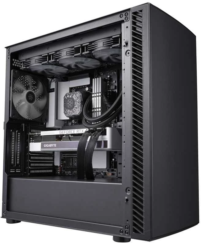 „SilverStone SST–SEQ1B SETA Q1 Midi–Tower“ – juoda