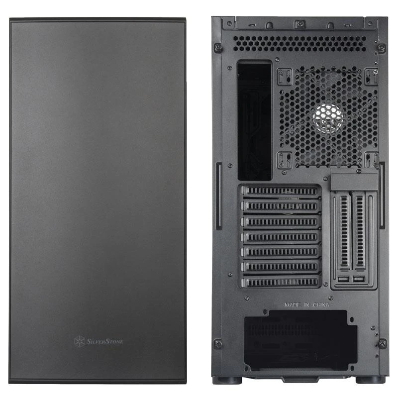 „SilverStone SST–SEQ1B SETA Q1 Midi–Tower“ – juoda