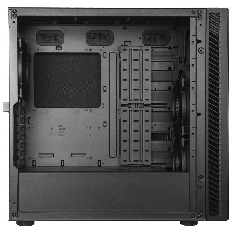 „SilverStone SST–SEQ1B SETA Q1 Midi–Tower“ – juoda