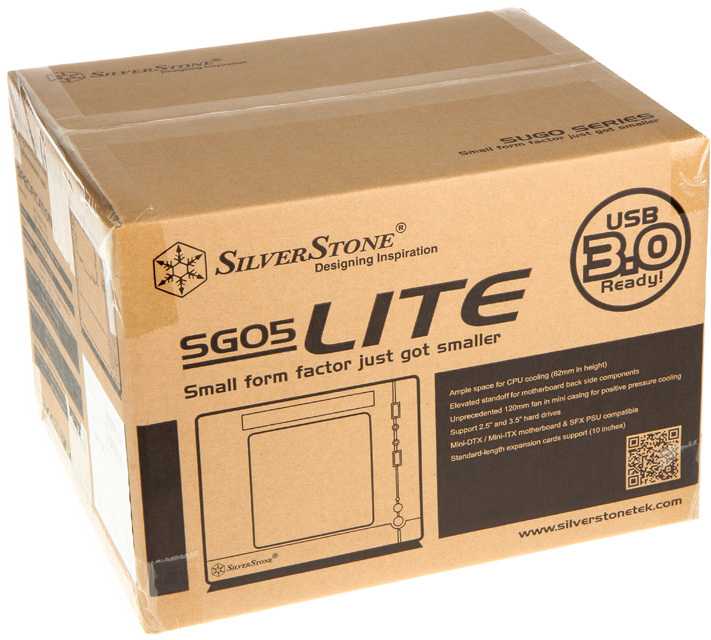 SilverStone Sugo 05 Kompiuterio važiuoklė USB 3.0 x2, Mic x1, Spk x1, juodas, SFF, Maitinimo šaltinis yra Ne