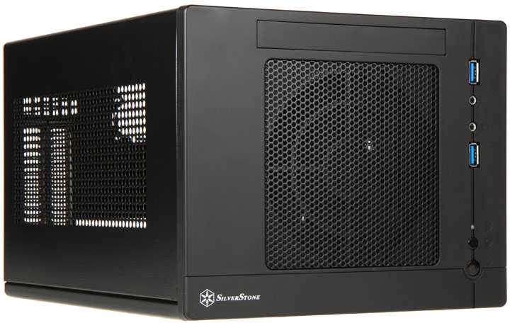 SilverStone Sugo 05 Kompiuterio važiuoklė USB 3.0 x2, Mic x1, Spk x1, juodas, SFF, Maitinimo šaltinis yra Ne