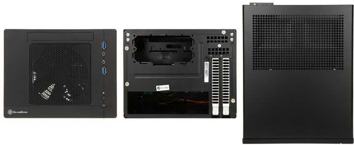 SilverStone Sugo 05 Kompiuterio važiuoklė USB 3.0 x2, Mic x1, Spk x1, juodas, SFF, Maitinimo šaltinis yra Ne