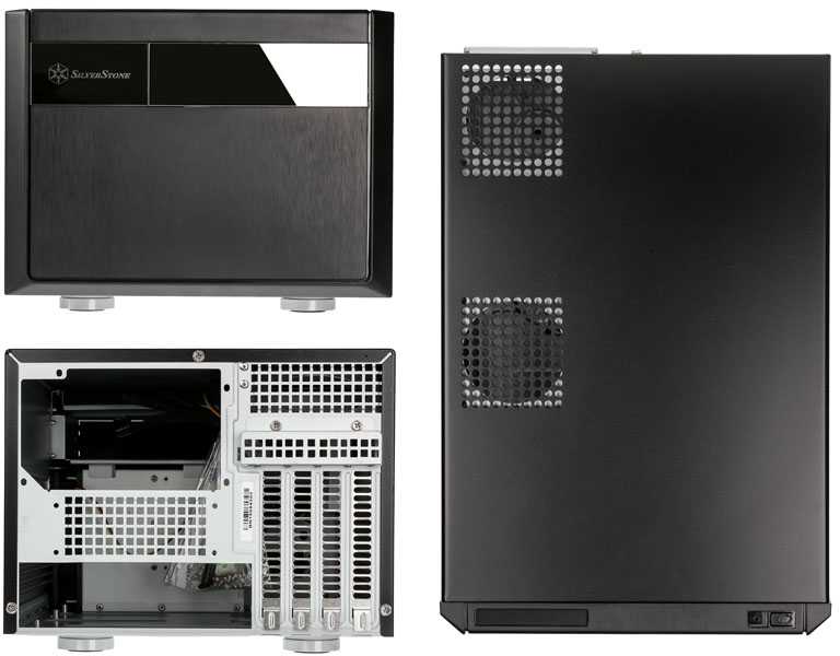 PC korpusas Silverstone Cube SST-SG11B Sugo Micro ATX, juodas