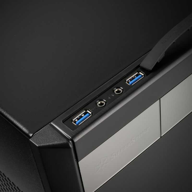 PC korpusas Silverstone Cube SST-SG11B Sugo Micro ATX, juodas