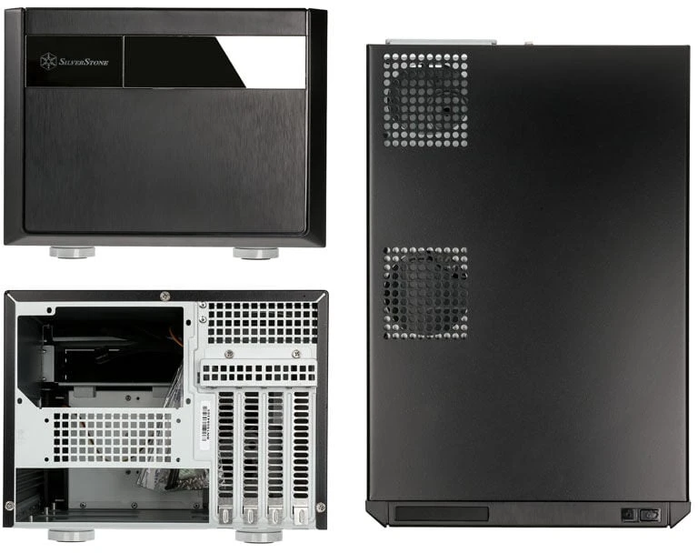 PC korpusas Silverstone Cube SST-SG11B Sugo Micro ATX, juodas