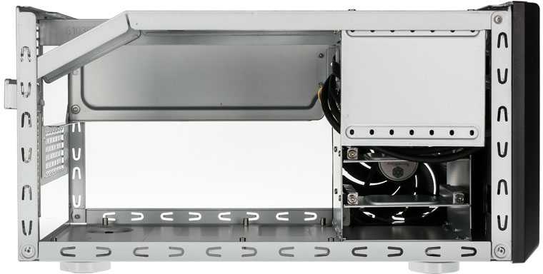 PC korpusas Silverstone Cube SST-SG11B Sugo Micro ATX, juodas