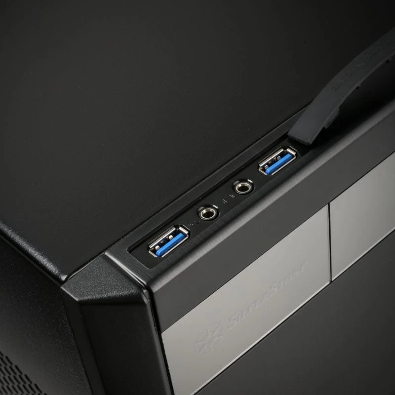 PC korpusas Silverstone Cube SST-SG11B Sugo Micro ATX, juodas