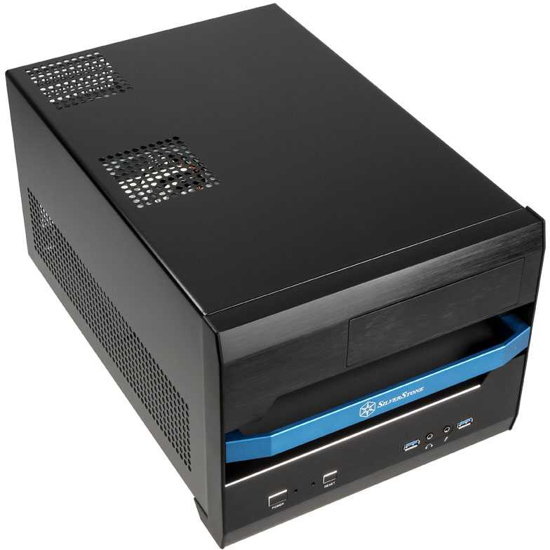 PC korpusas Silverstone Cube SST-SG12B Sugo Micro ATX, juodas