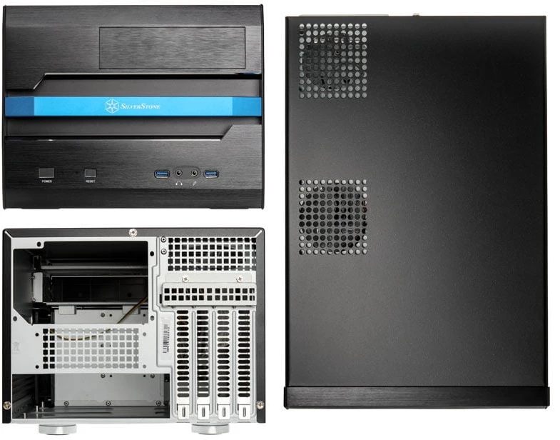 PC korpusas Silverstone Cube SST-SG12B Sugo Micro ATX, juodas