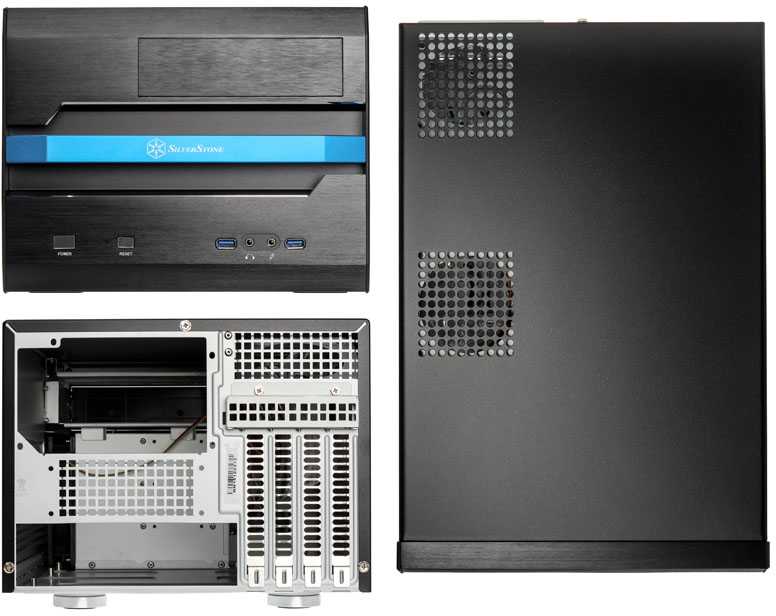PC korpusas Silverstone Cube SST-SG12B Sugo Micro ATX, juodas