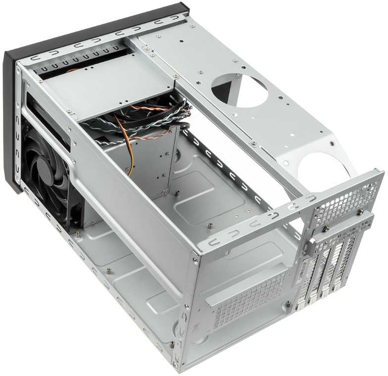 PC korpusas Silverstone Cube SST-SG12B Sugo Micro ATX, juodas