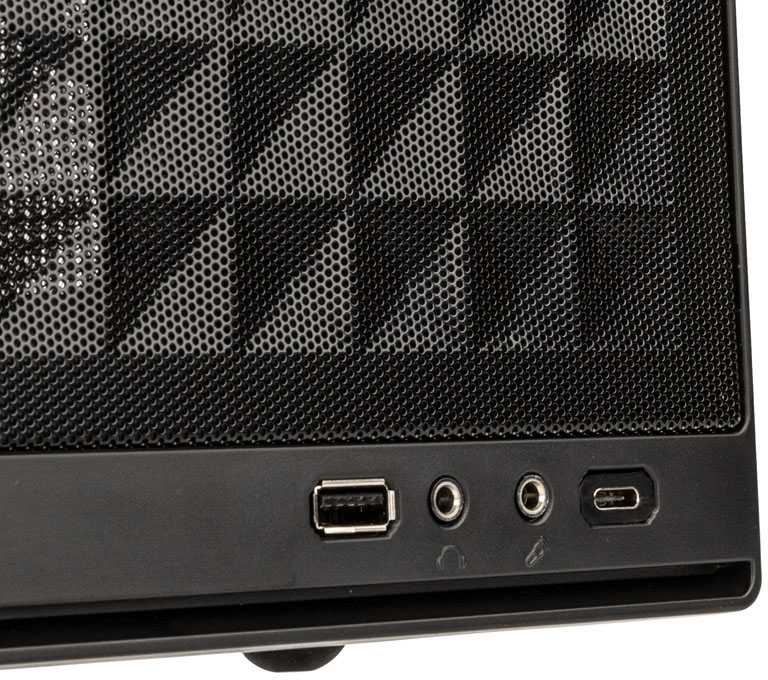 SilverStone SST-SG13B-C Sugo 13, Mini-ITX case, Mesh Front Panel, USB Type C - juodas