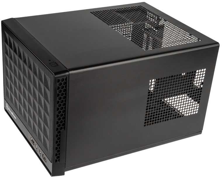SilverStone SST-SG13B-C Sugo 13, Mini-ITX case, Mesh Front Panel, USB Type C - juodas