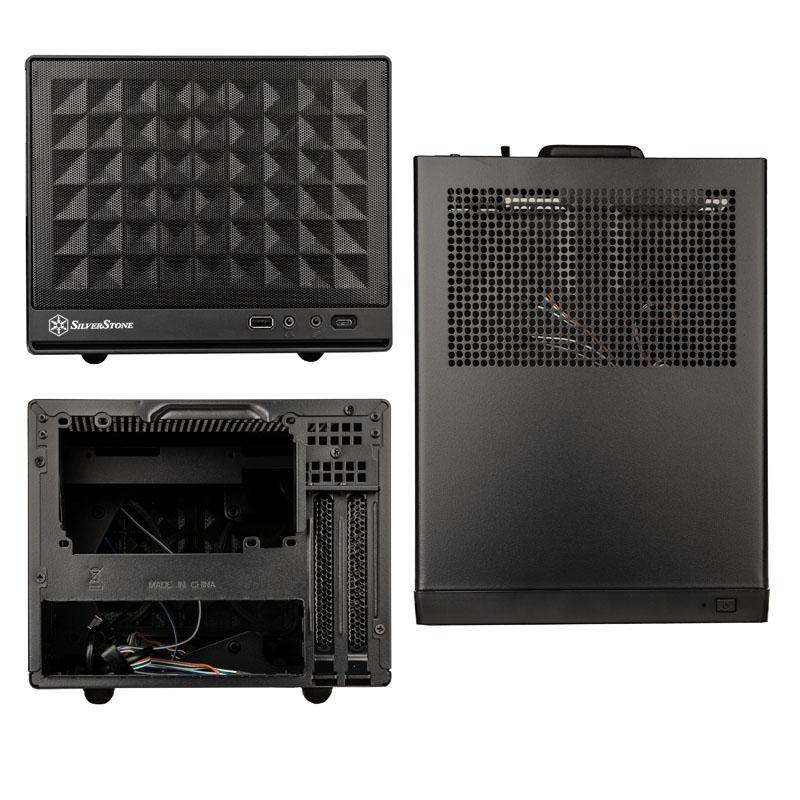 SilverStone SST-SG13B-C Sugo 13, Mini-ITX case, Mesh Front Panel, USB Type C - juodas