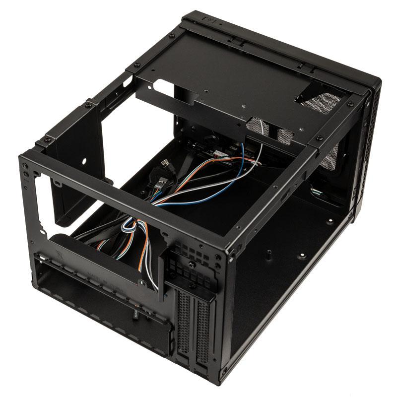 SilverStone SST-SG13B-C Sugo 13, Mini-ITX case, Mesh Front Panel, USB Type C - juodas