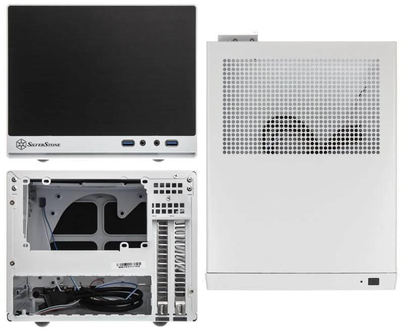 PC korpusas Silverstone Compact Cube SST-SG13WB-Q Sugo Mini-ITX, juodai baltas