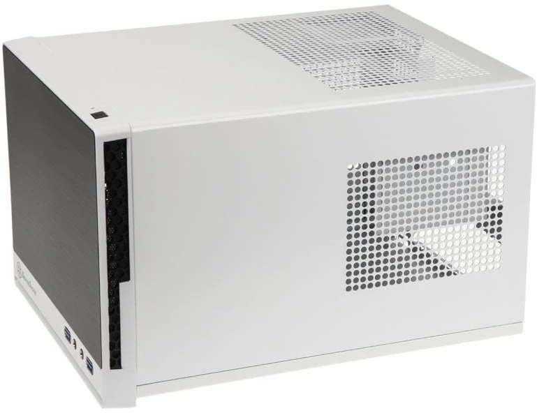 PC korpusas Silverstone Compact Cube SST-SG13WB-Q Sugo Mini-ITX, juodai baltas