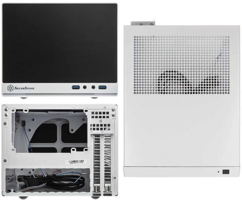 PC korpusas Silverstone Compact Cube SST-SG13WB-Q Sugo Mini-ITX, juodai baltas