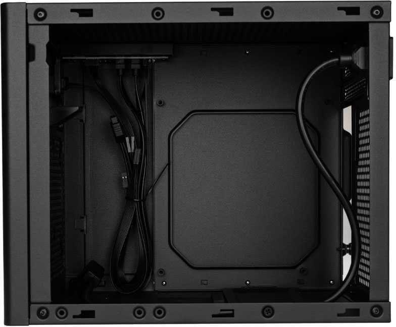 „SilverStone SST–SG16B Mini–ITX“ korpusas – juodas