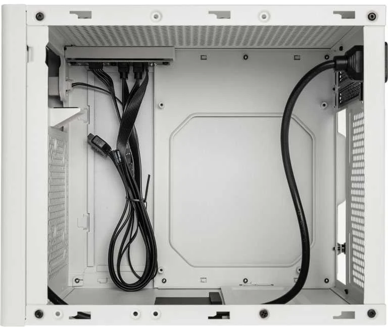 „SilverStone SST–SG16W Mini–ITX“ korpusas – balta